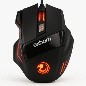Mouse Gamer Iluminado LED – 7 Botões e 3200 DPI